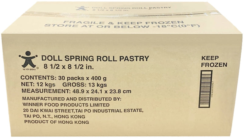 Doll's  8.5" Spring Roll Pastry, Case (30x400g)