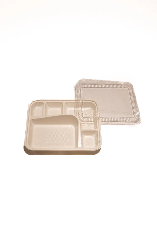 HQ-305 5-Compartment Bento Box Combo, Case (250 SETS)