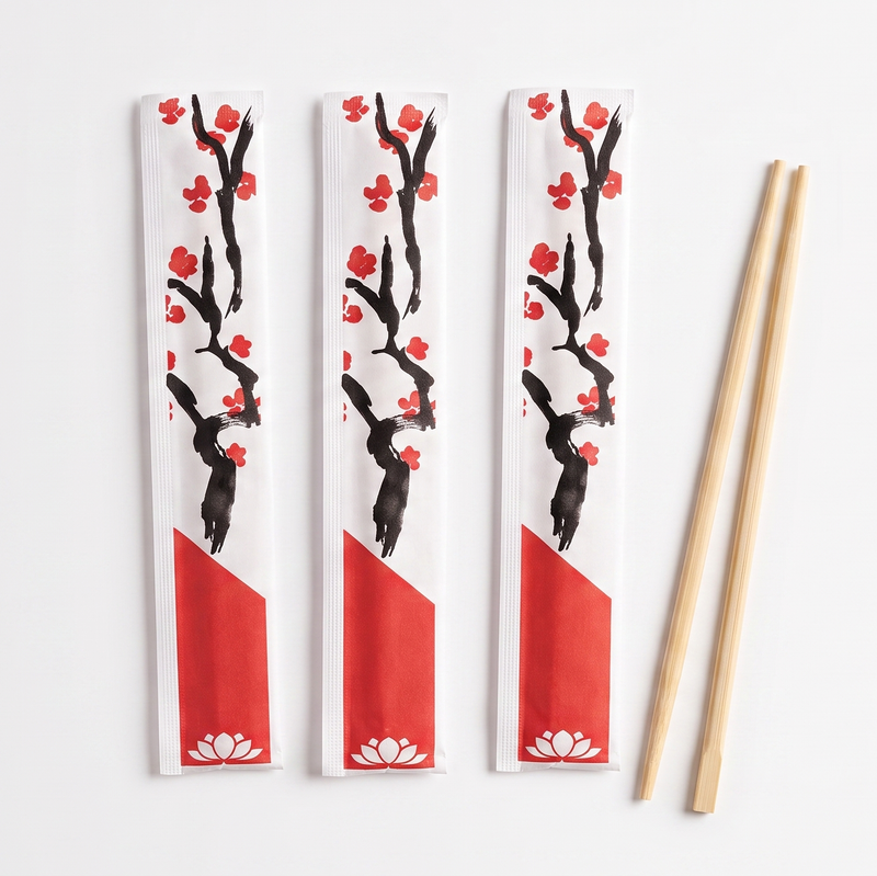 Printed Bamboo Chopsticks, Case (3000 PC), SLS CP-30