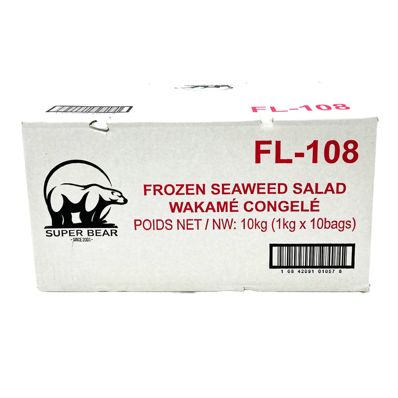 Super Bear FL-108, Seasoned Seaweed Salad, 10kg/Case (10x1 KG)