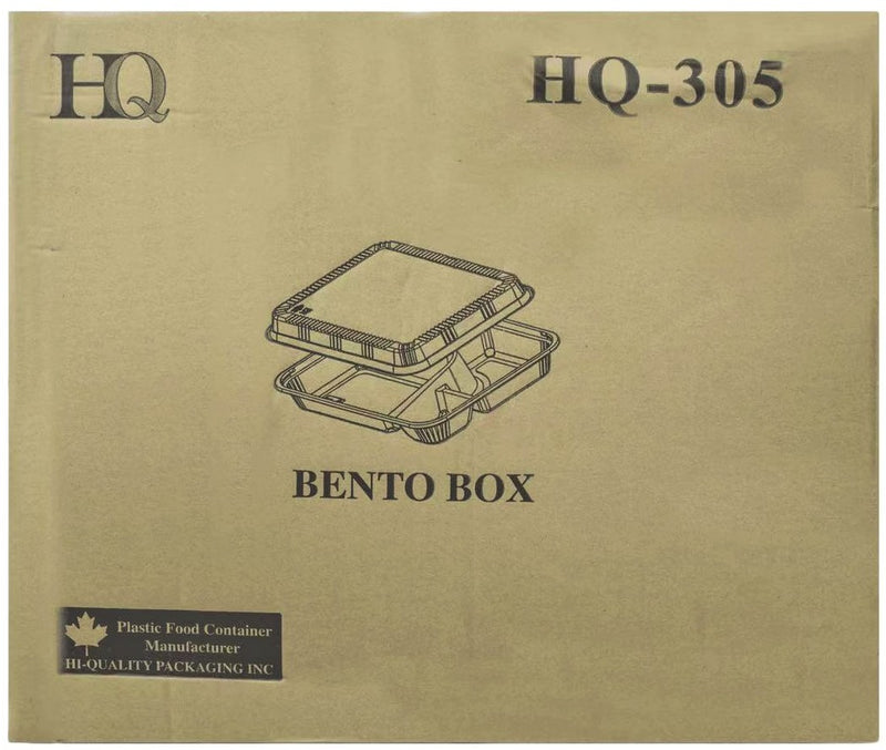 HQ-305 5-Compartment Bento Box Combo, Case (250 SETS)
