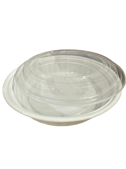 LR JR-48W 48oz. Circular Container Combo, Case (150 SETS)