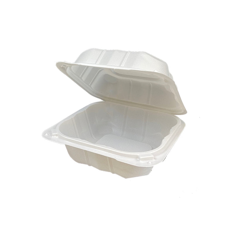 Ecomates RP-225 Large Hinged Sandwich Containers, Case (250 Counts)