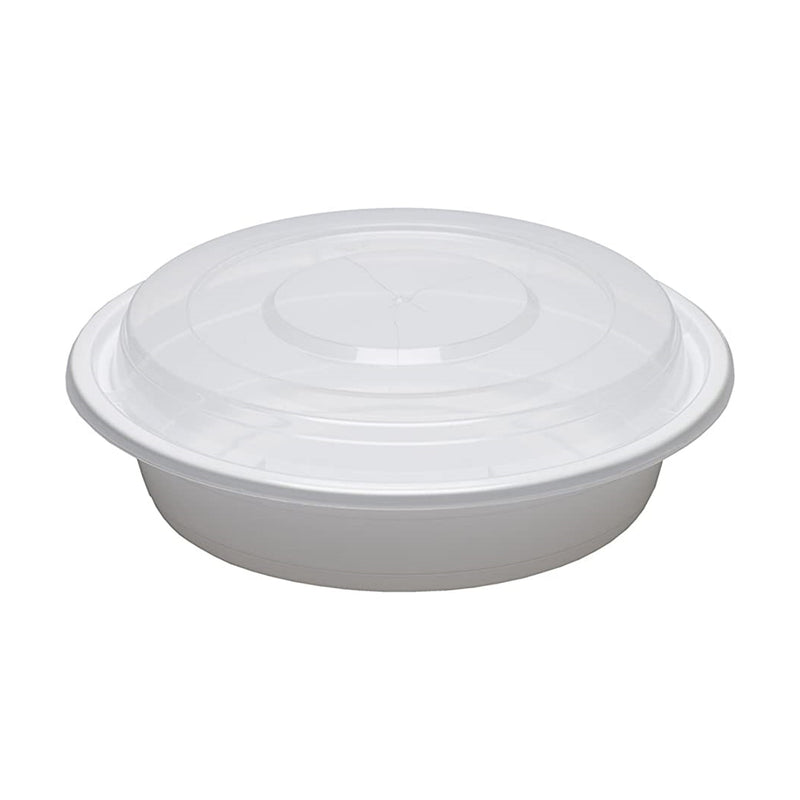 Dynasco RS-24W 24oz. Round Container Combo, Case (150 SETS)