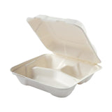 Dynasco GD-773 3-Compartment Fiber Hinged Container, 200 CT