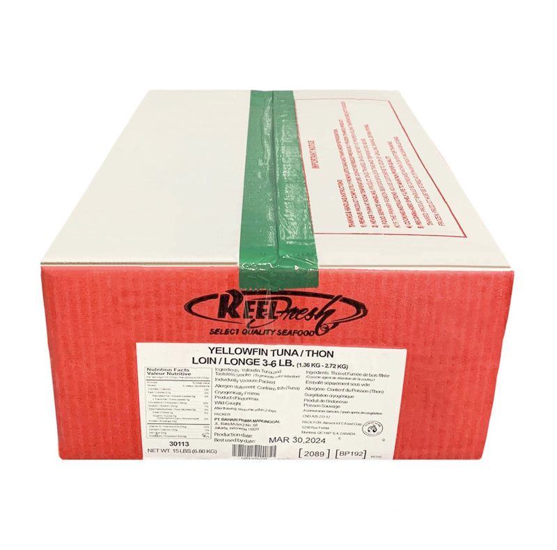 Reel Fresh Frozen Yellowfin Tuna Loin, Case (15 LBs)