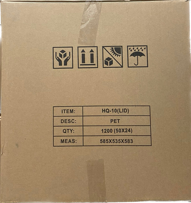 HQ-10L Clear Lid, Case (1200's)