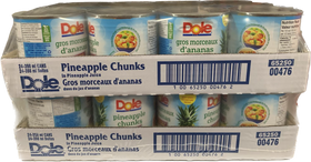 Dole Pineapple Chunk, Case (24x398 ML)