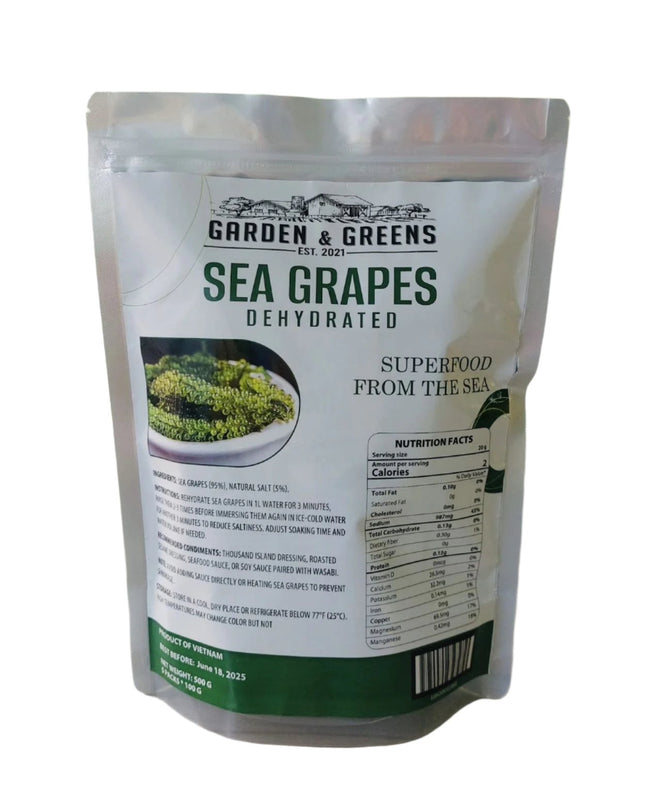 GD-0150, Dehydrated Sea Grapes (100G X 5 BG) Garden & Greens