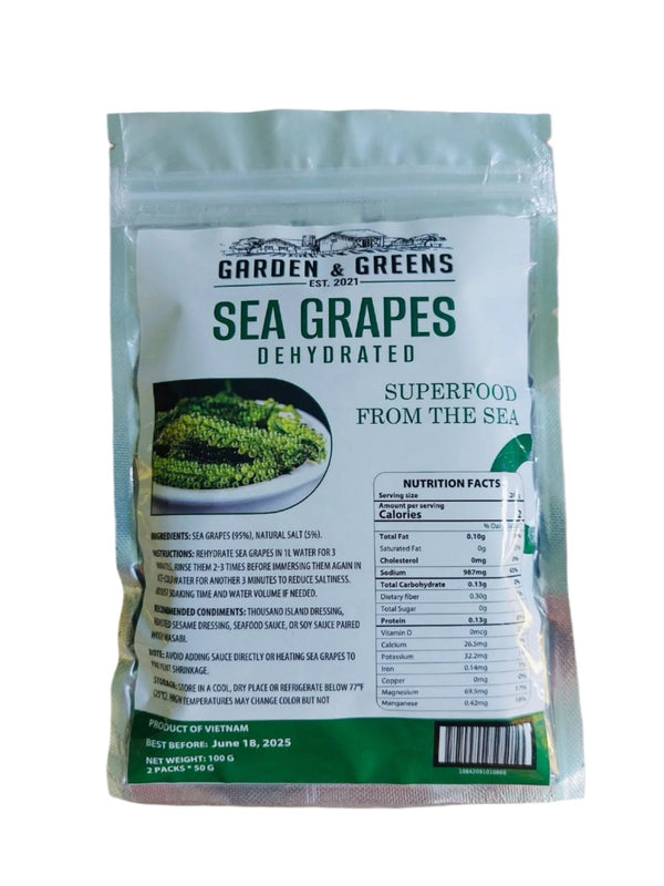GD-0150, Dehydrated Sea Grapes (100G X 5 BG) Garden & Greens