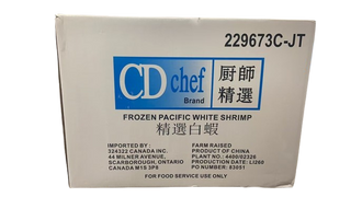 CD Chef 26/30 Frozen Pacific White Shrimps (10x4 lb)