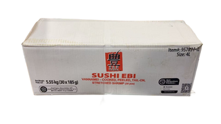 (4L) Cooked Shrimps/Sushi Ebi, 【Yataka】, case (30x 185G)