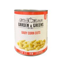 Garden & Green Baby Corn Cuts, Case (6x108 oz)