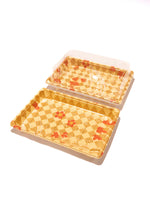 HQ-10 Gold Printed Rectangular Sushi Tray Combo (450 SET)