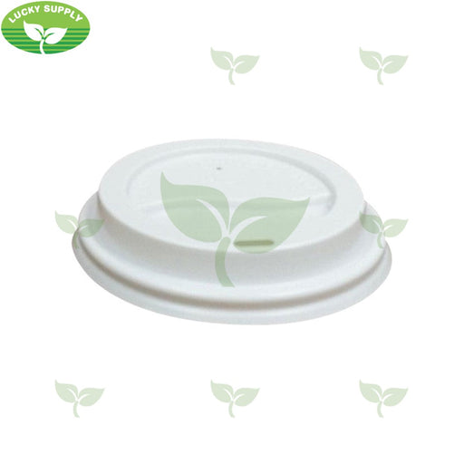 8DL-W, White Dome Sip Lid for 8oz Tall Hot Paper Cup (1000 pc) Morning Dew