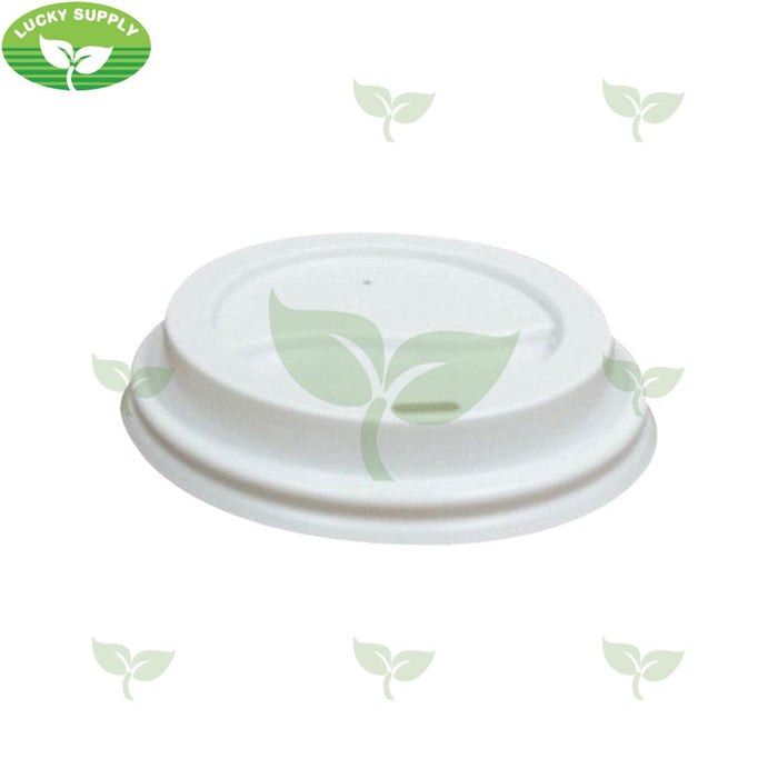 8DL-W, White Dome Sip Lid for 8oz Tall Hot Paper Cup (1000 pc) Morning Dew