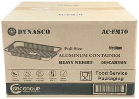 Dynasco AC-FM80, Full Size Medium HD Foil Aluminum Container, Case (50's)