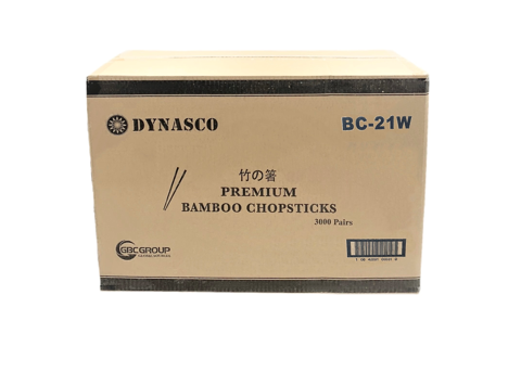 BC-21W, Plain Wrapped Bamboo Chopsticks (30x100 PC) Dynasco