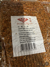 Dried Red Chilli Crush (5 lb) Diamond Brand