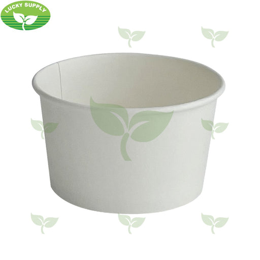 EM-12, White Paper Soup Containers (500 PC) EcoMates