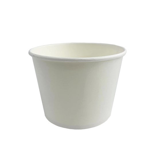 EcoMates EM-24B, 24oz White Paper Container, Case (500's)