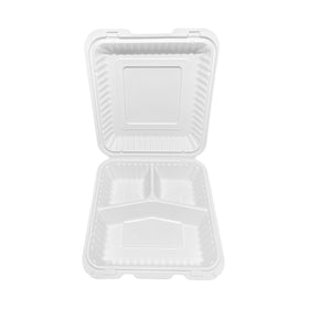 LR EP-83 White 3 Compartment Container, Case (150PC)