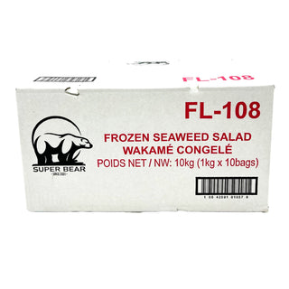 Super Bear FL-108, Seasoned Seaweed Salad, 10kg/Case (10x1 KG)