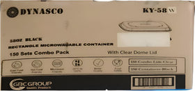 Dynasco KY-58W Rectangular Container Combo, Case (150 SETS)