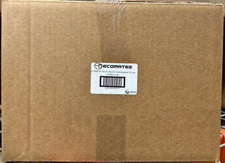 Ecomates SW-88B, 8'' 8MM Black Unwrapped Paper Straws, Case (8x250's)