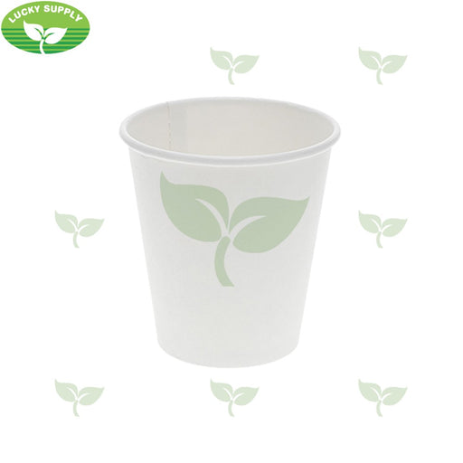 H10SW, 10oz White Hot Paper Cup (1000 PC) Morning Dew