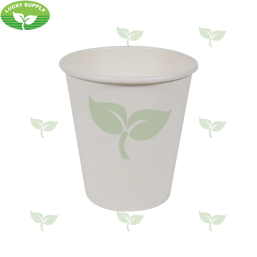 H12W, 12oz White Hot Paper Cup (1000 pc) Morning Dew