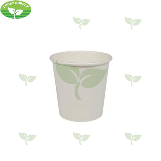 H4W, 4oz White Hot Paper Cup (1000 pc) Morning Dew