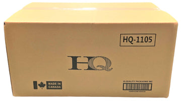 HQ-1105 Clear Hinged Container, Case (400's)