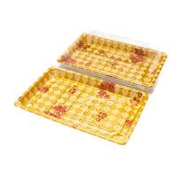 HQ-15 Gold Printed Sushi Tray Combo, Case （400sets）