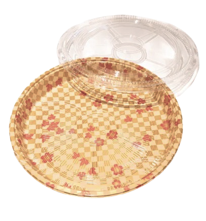 HQ-64 Gold Printed Sushi Party Tray Combo 14