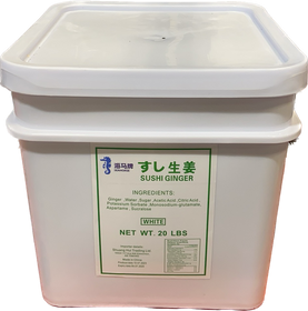 Seahorse White Sushi Ginger (20LB)