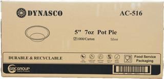 Dynasco AC-516, 5" 7oz Pot Pie, Case (1000's)