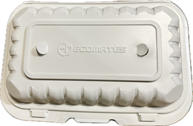 EcoMates RP-217, 8.25" Deep Hinged Container, Case (150 Counts)