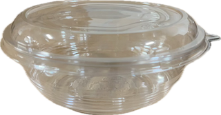 HQ-1000, 1000mL Clear Bowl with Lid, Case (200 SETS)