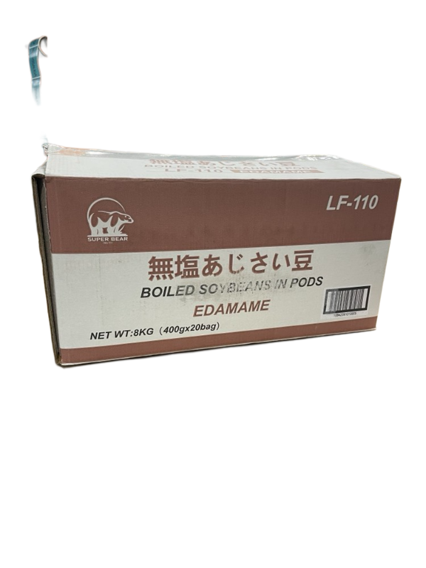 Super Bear Frozen Boiled Soybeans in Pods, case (20x400g)