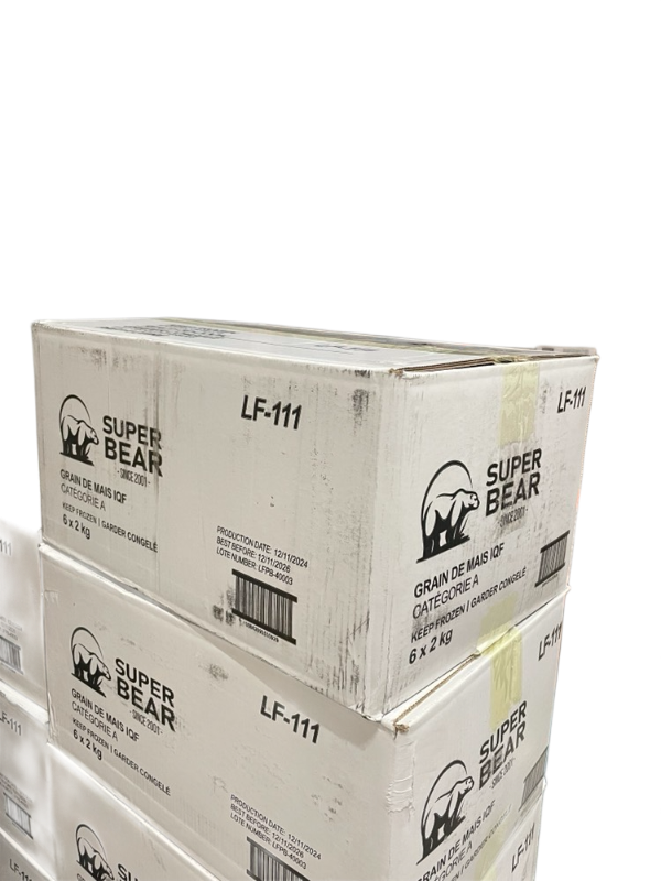 Super Bear LF-111, IQF Corn Grade A , case (6x2 kg)
