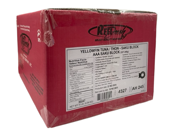 Reel Fresh Yellowfin Tuna Saku Blocks AAA (NW 10 lb)