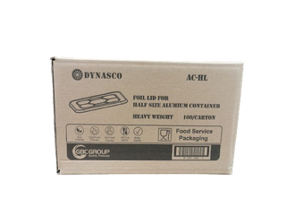 Dynasco AC-HL, Foil Lids for Half Size Steam Table, Case (100's)