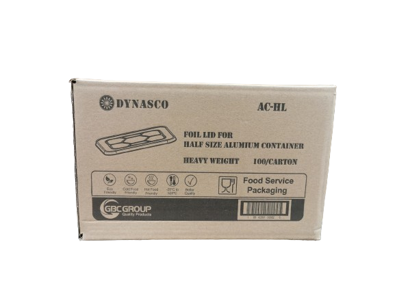 Dynasco AC-HL, Foil Lids for Half Size Steam Table, Case (100's)