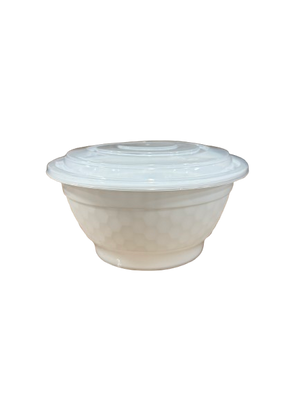 Dynasco BO-36W 36oz. White Bowl Combo, Case (150 SETS)