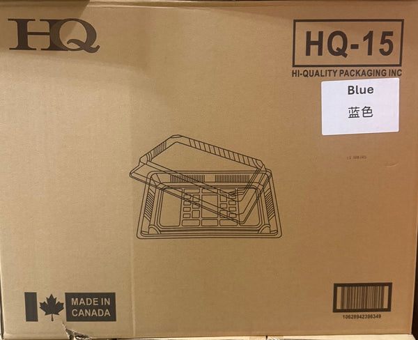 HQ-15, Blue Rectangular Sushi Tray Combo (400 SET) Hi-Quality