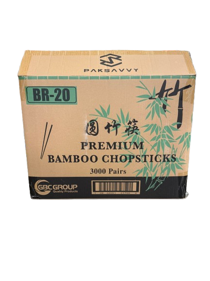 BR-20, Premium Bamboo Chopsticks (3000 PC) GBC Group