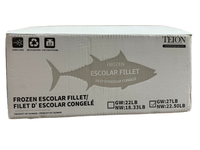 Teion Frozen Escolar Fillet, Case (27 LB)