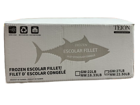 Teion Frozen Escolar Fillet, Case (27 LB)