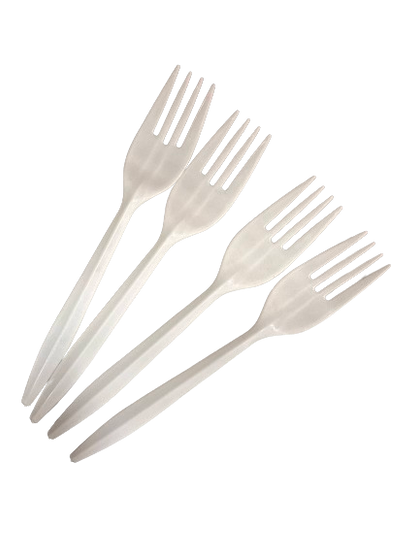 Value+, B1001 Plastic White Fork, Case (1000's)